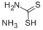 Ammonium dithiocarbamate Structure