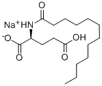 Sodium lauroyl glutamate Structure